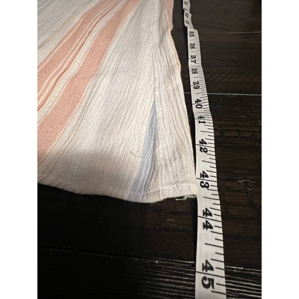Hem & Thread Maxi Dress Striped Multicolor Yellow Pink Cream Large EUC Boho - Picture 5 of 7